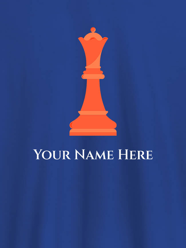 Custom Chess King On T-shirts For Men with Name, Text and Photo