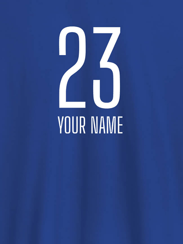 Custom Number and Name On Personalized T-Shirt