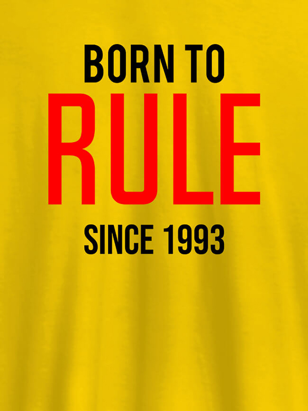 Custom Born To Rule Since Personalized Printed Mens T Shirt