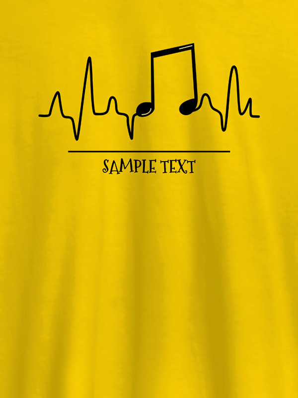 Custom Musical Note Frequency Mens Personalised T Shirt