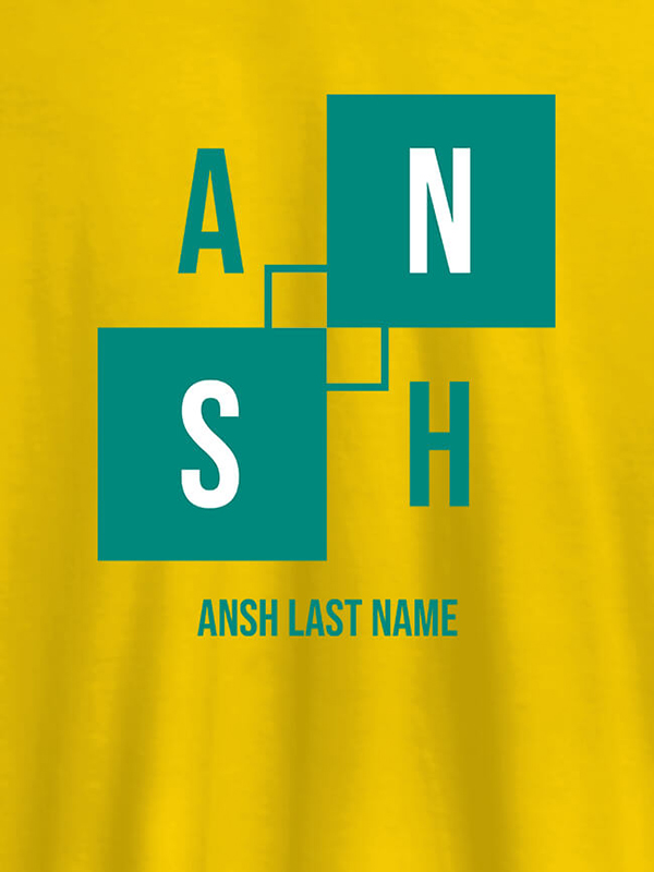 Custom Personalised Mens T Shirt With Last Name