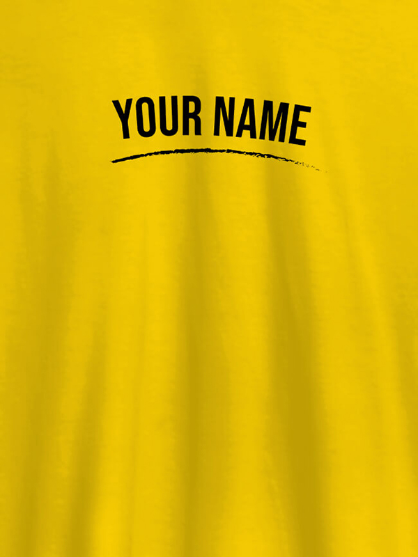 Custom Signature Theme with Your Name On Customized Mens T-Shirt