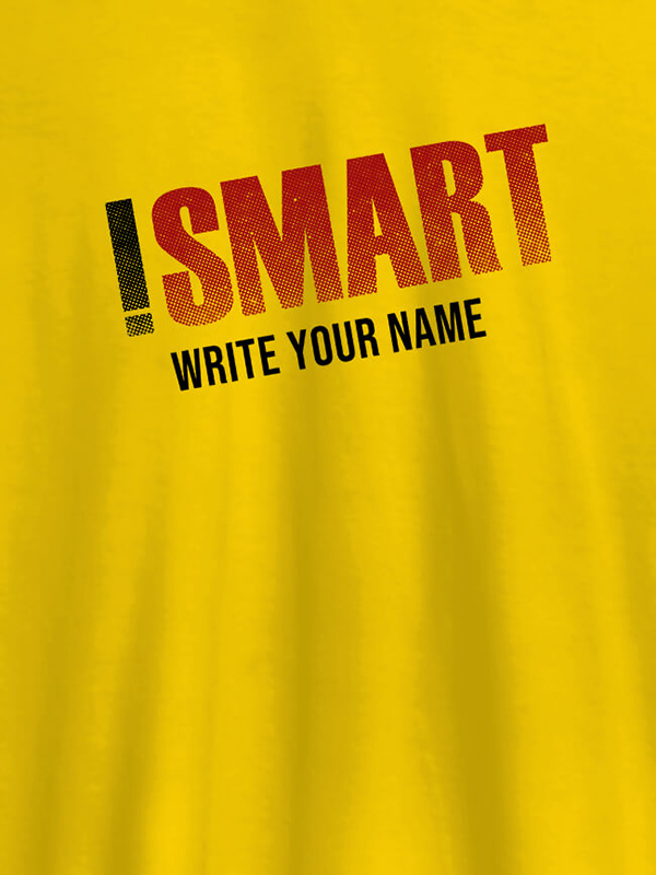 Custom iSmart with Your Name On Men T Shirts with Name, Text, and Photo