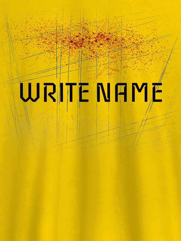 Custom Uneven Line Theme with Your Name On Personalized T-Shirt