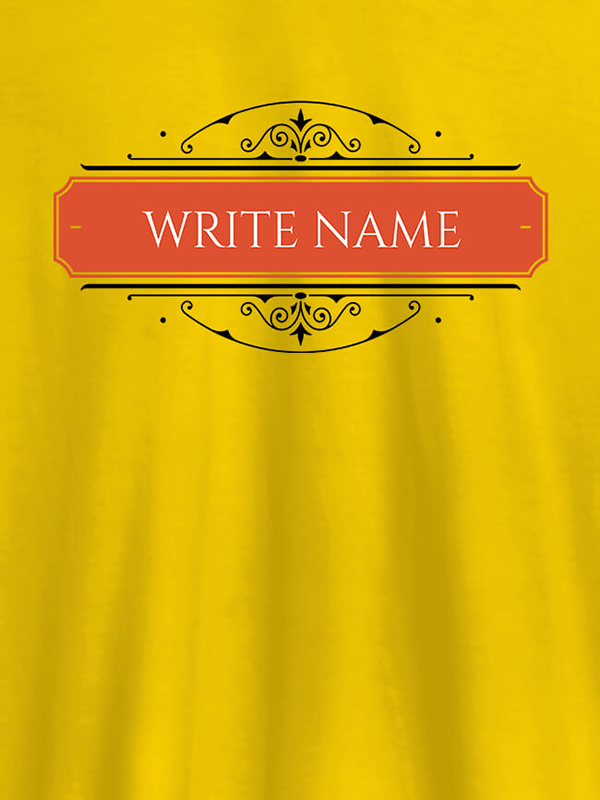 Custom Write YourName On Customized Tshirt for Men