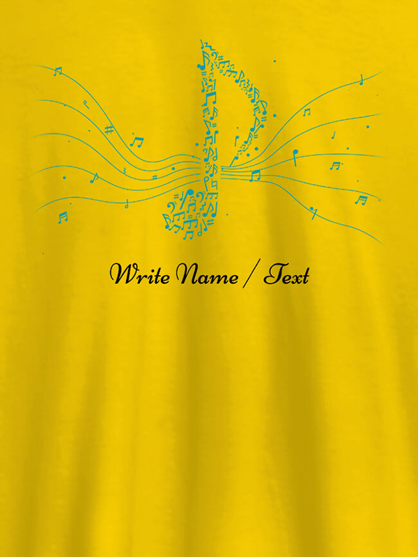 Custom Musical Theme with Your Name On Personalized Tshirt