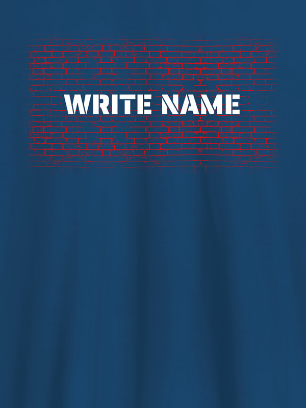 Custom Graffiti Brick Wall T Shirt With Name Mens Wear