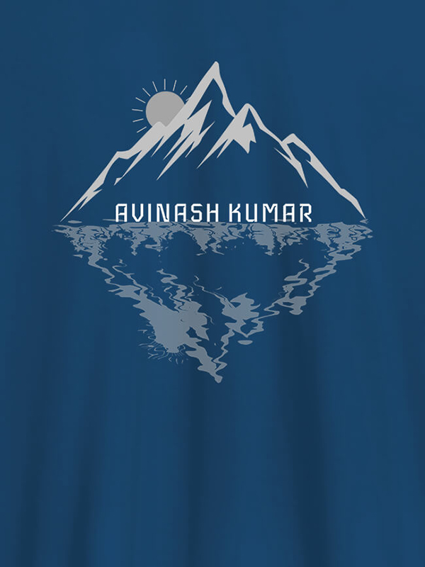 Custom Himalaya Mountain Sunrise Personalised Mens Printed T Shirt