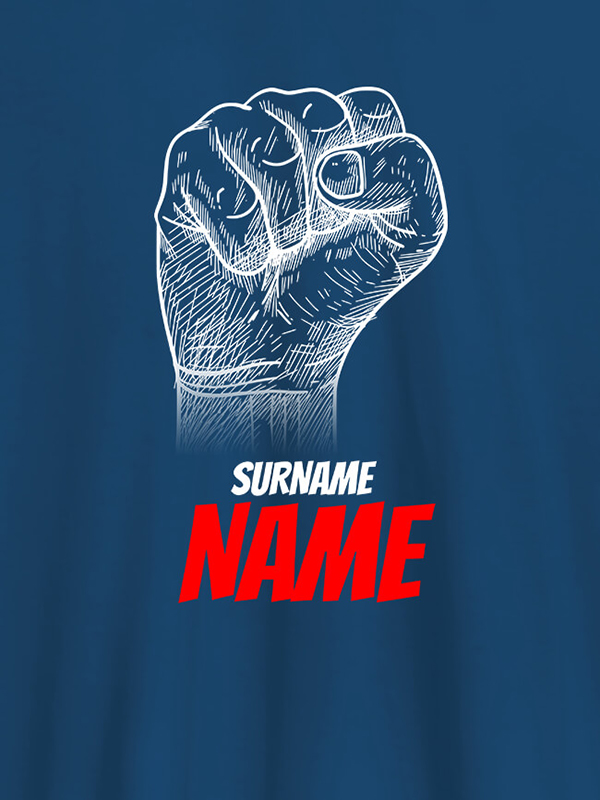 Custom Rebel with Your Surname On Men T Shirts with Name, Text, and Photo