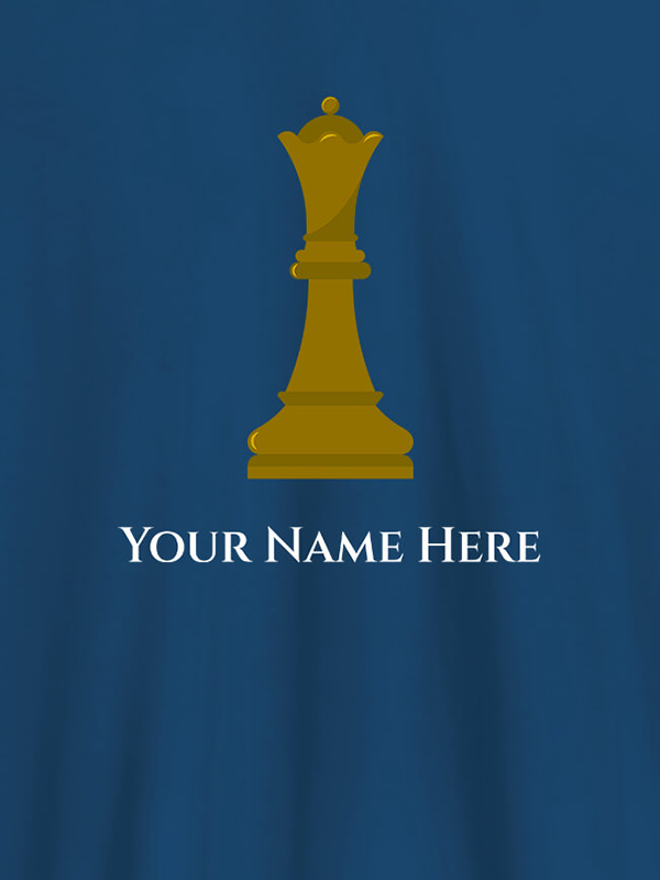 Custom Chess King On T-shirts For Men with Name, Text and Photo