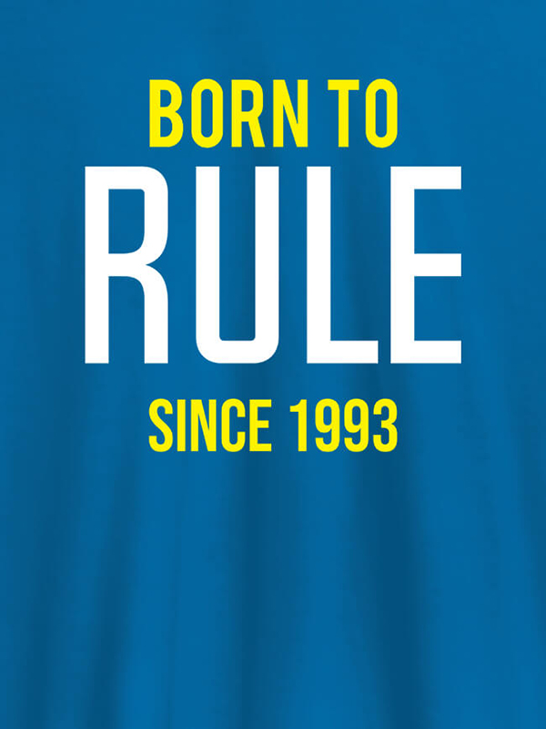 Custom Born To Rule Since Personalized Printed Mens T Shirt