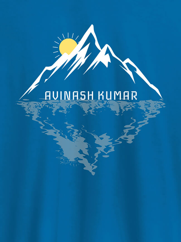 Custom Himalaya Mountain Sunrise Personalised Mens Printed T Shirt