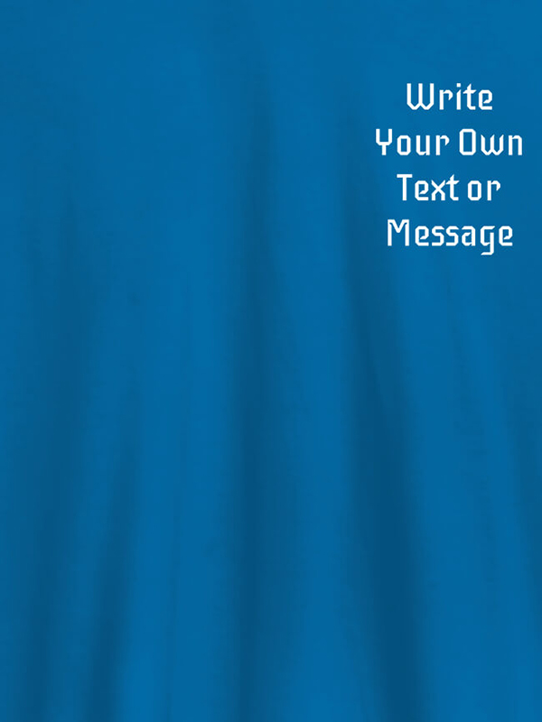Custom Pocket Text On Customized Mens T-Shirt