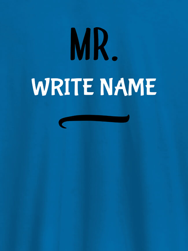 Custom Mr with Your Name On Customized Tshirt for Men