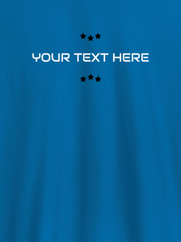 Custom 3 Stars with Your Name On Customized Mens T-Shirt