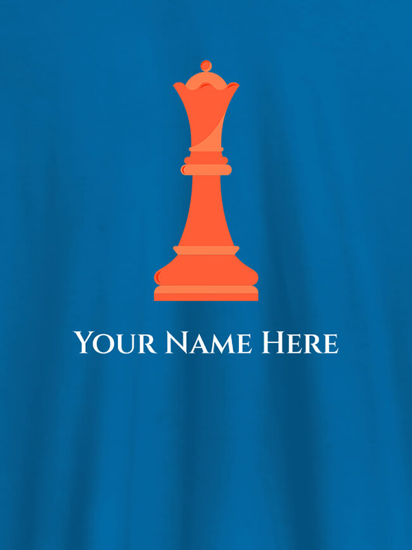 Custom Chess King On T-shirts For Men with Name, Text and Photo