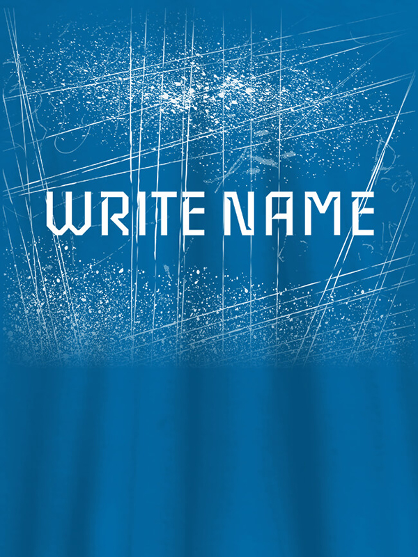 Custom Uneven Line Theme with Your Name On Personalized T-Shirt