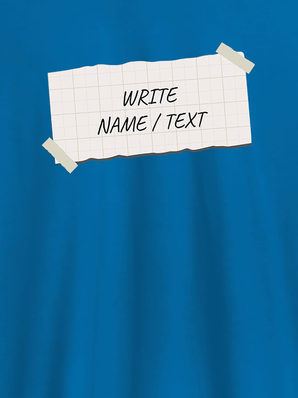 Custom Paper Cutting with Name On T-shirts For Men with Name, Text and Photo