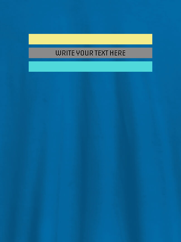 Custom Tricolor Stripes with Your Name On Customized Tshirt for Men