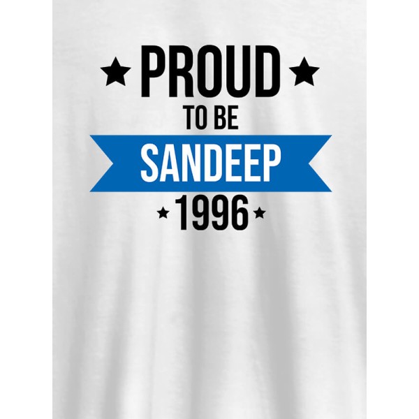 Proud To Be Name Year Printed Mens T Shirt