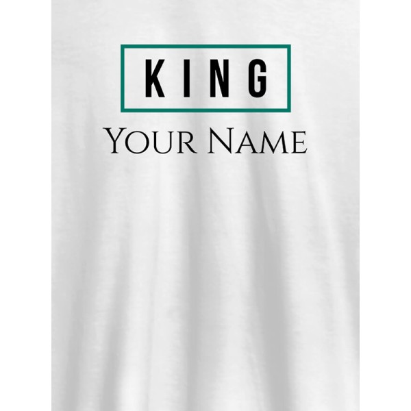 King Name Personalized Mens T Shirt
