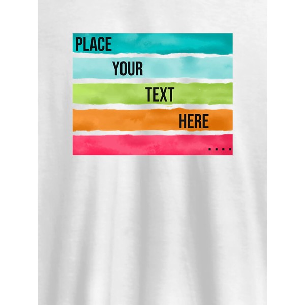 Watercolor T Shirt Printing With Name Personalised Mens Wear