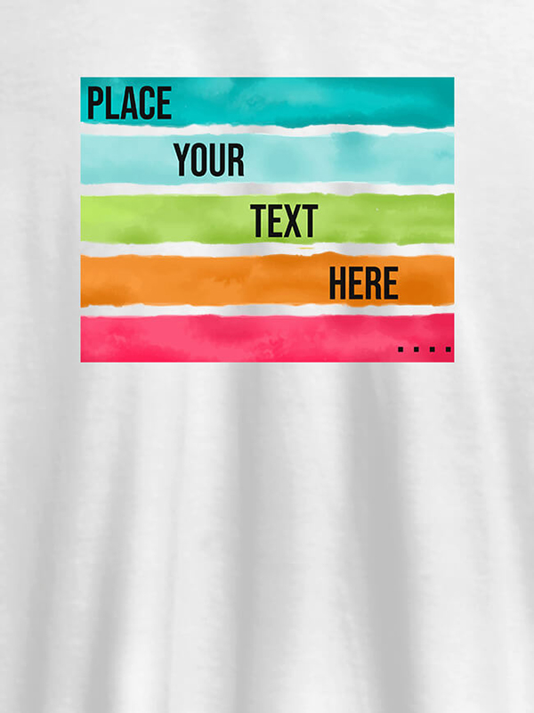 Custom Watercolor T Shirt Printing With Name Personalised Mens Wear