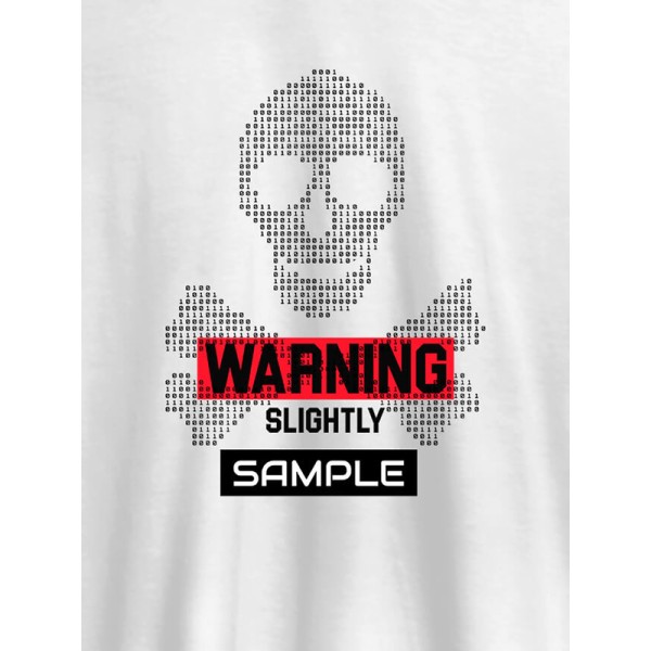 Danger Zone Warning Personalised Printed Mens T Shirt