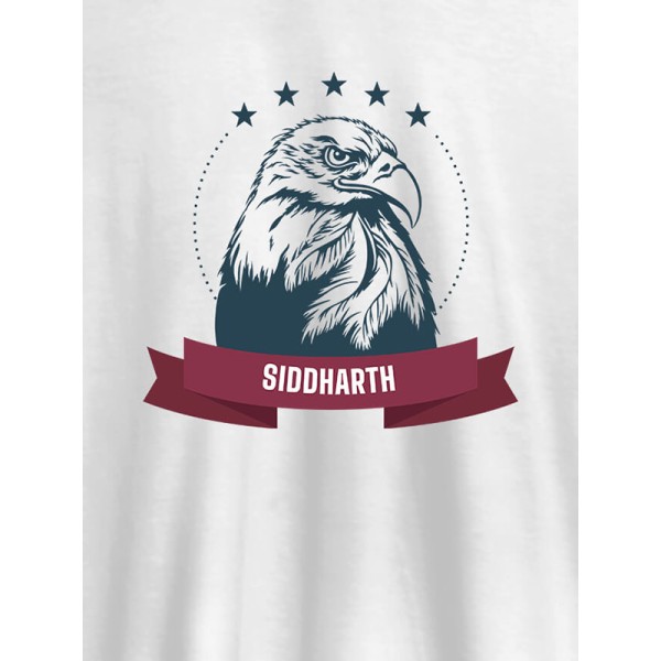 Funny Kingfisher Graphic Personalised Mens T Shirt With Name