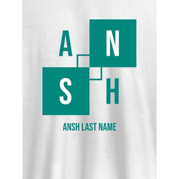 Personalised Mens T Shirt With Last Name