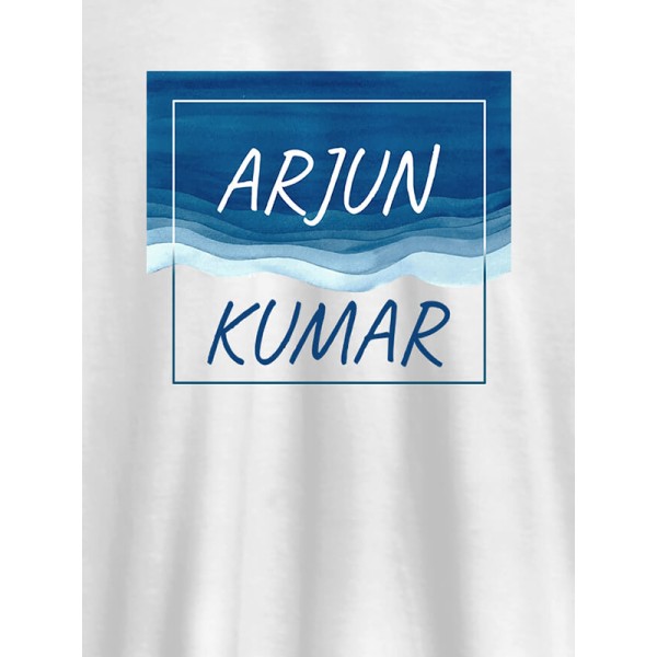 Watercolor Design With Name Personalised Mens T Shirt