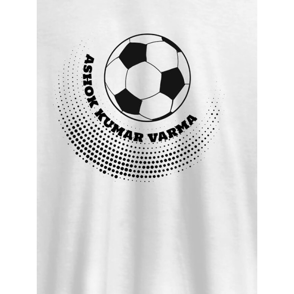 Personalised Mens Unique Football T Shirt With Name