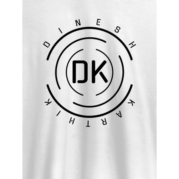 Unique Round Personalised Mens Printed T Shirt With Name