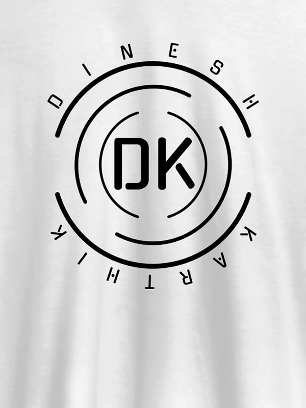 Unique Round Personalised Mens Printed T Shirt With Name
