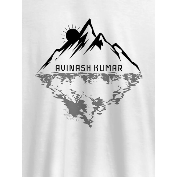 Himalaya Mountain Sunrise Personalised Mens Printed T Shirt