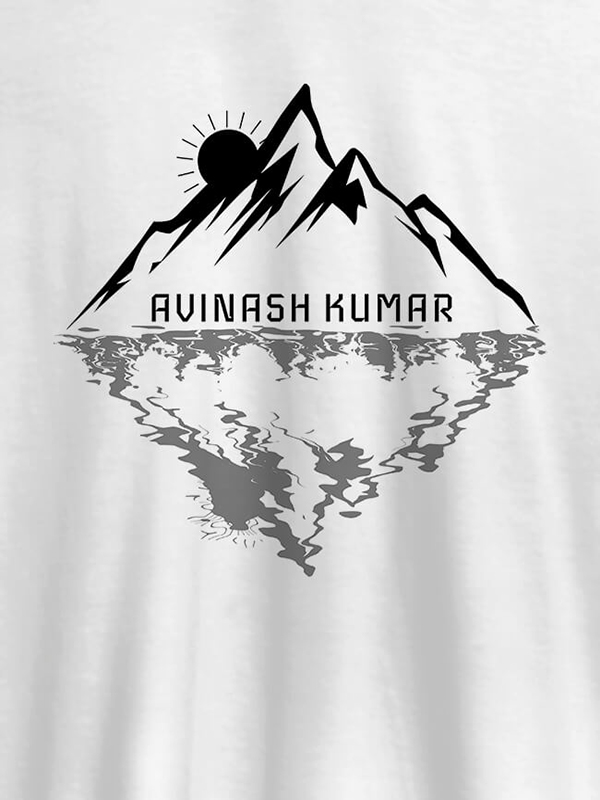 Custom Himalaya Mountain Sunrise Personalised Mens Printed T Shirt