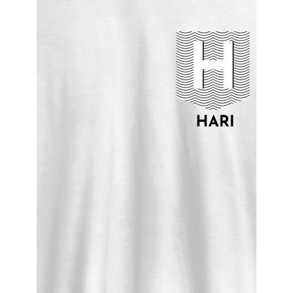 Personalised Mens T Shirt With Name Right Corner