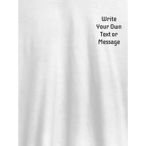 Pocket Text On Customized Mens T-Shirt