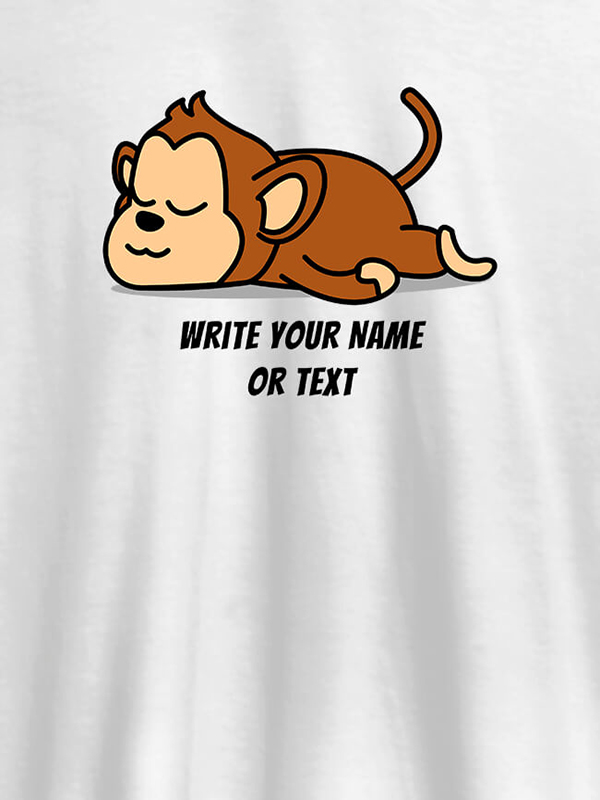 Custom Lazy Snooze with Text On Customized Mens T-Shirt