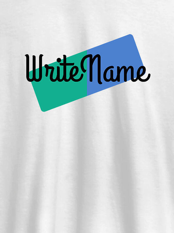 Custom Write Name On T-shirts For Men with Name, Text and Photo
