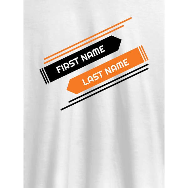 First Name and Last Name On Personalized Tees
