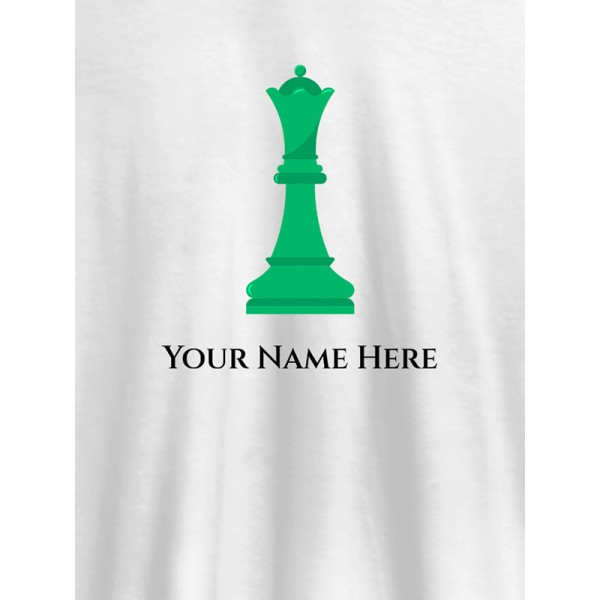 Chess King On T-shirts For Men with Name, Text and Photo