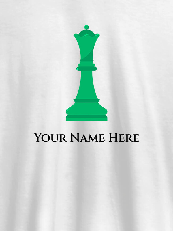 Custom Chess King On T-shirts For Men with Name, Text and Photo