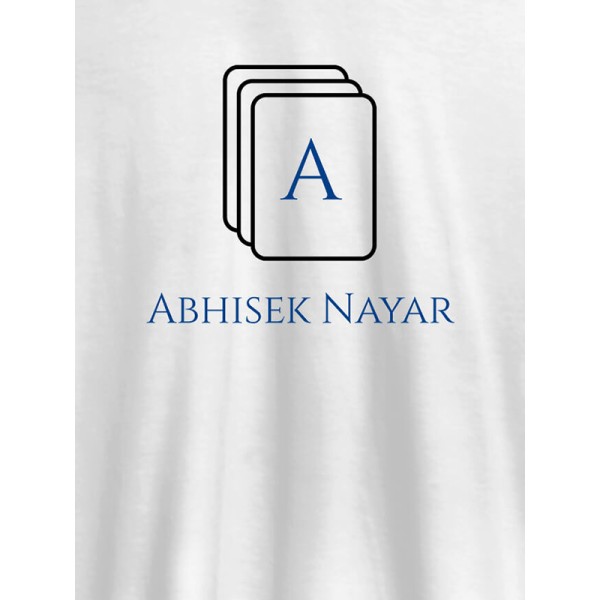 Playing Cards with Initial and Name On Personalized Tees