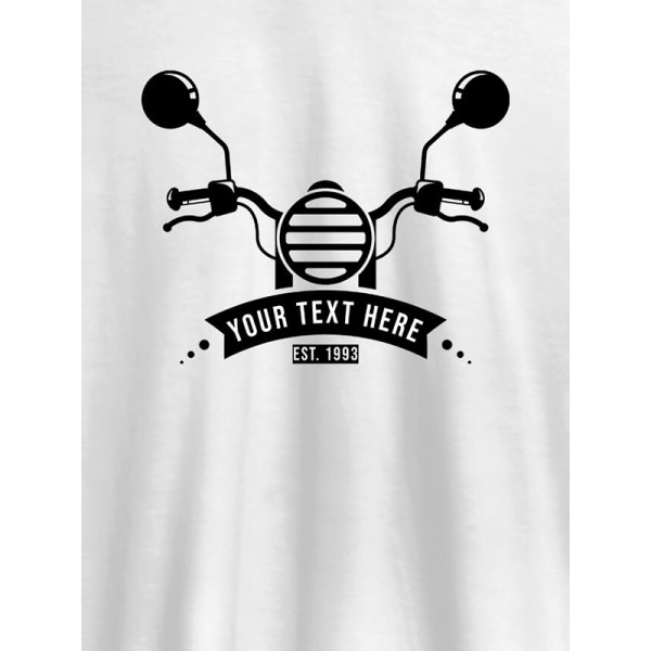 Your text with Bike Theme On Personalized Tshirt