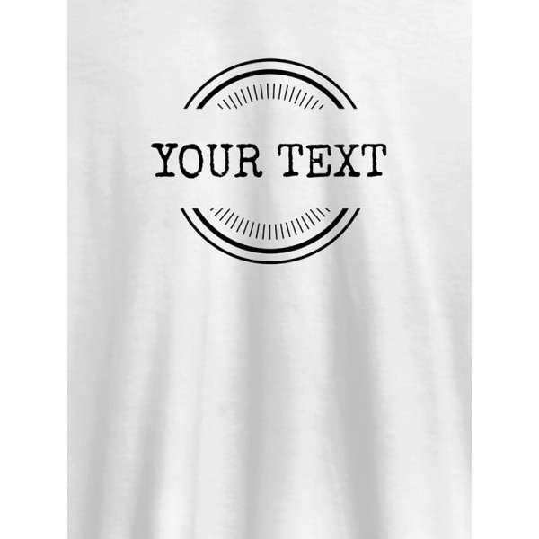 Stamp Theme with Your Name On Customized Men Tees