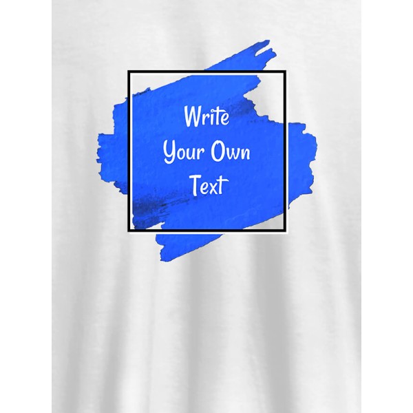 Splash Theme with your Name On T-shirts For Men with Name, Text and Photo