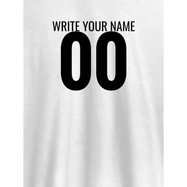 Name and Number On Customized Men Tees