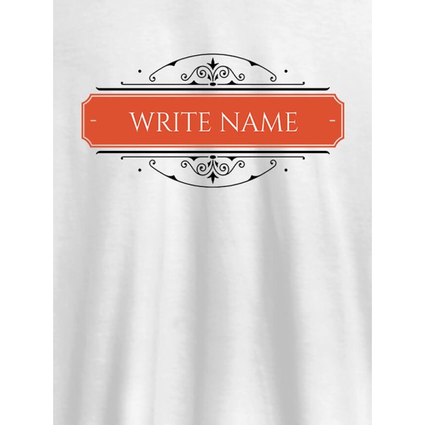 Write YourName On Customized Tshirt for Men Write YourName On Customized Tshirt for Men