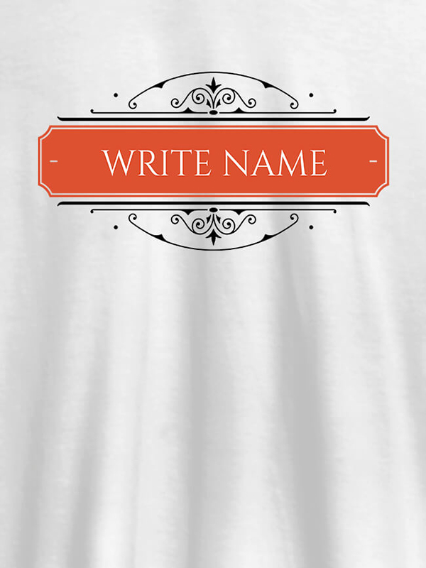 Custom Write YourName On Customized Tshirt for Men